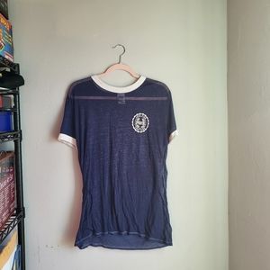 PINK Victoria's Secret Cobalt Ringer Tee